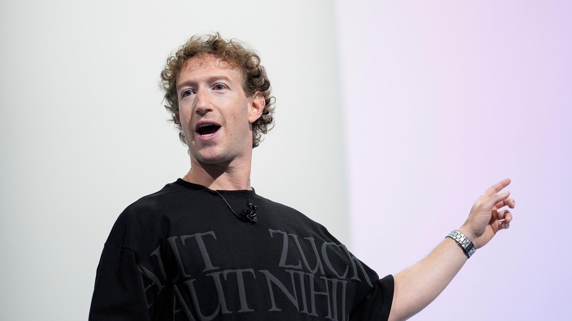 Mark Zuckerberg, Chief Executive Officer von Meta, spricht während der Meta Connect Konferenz.