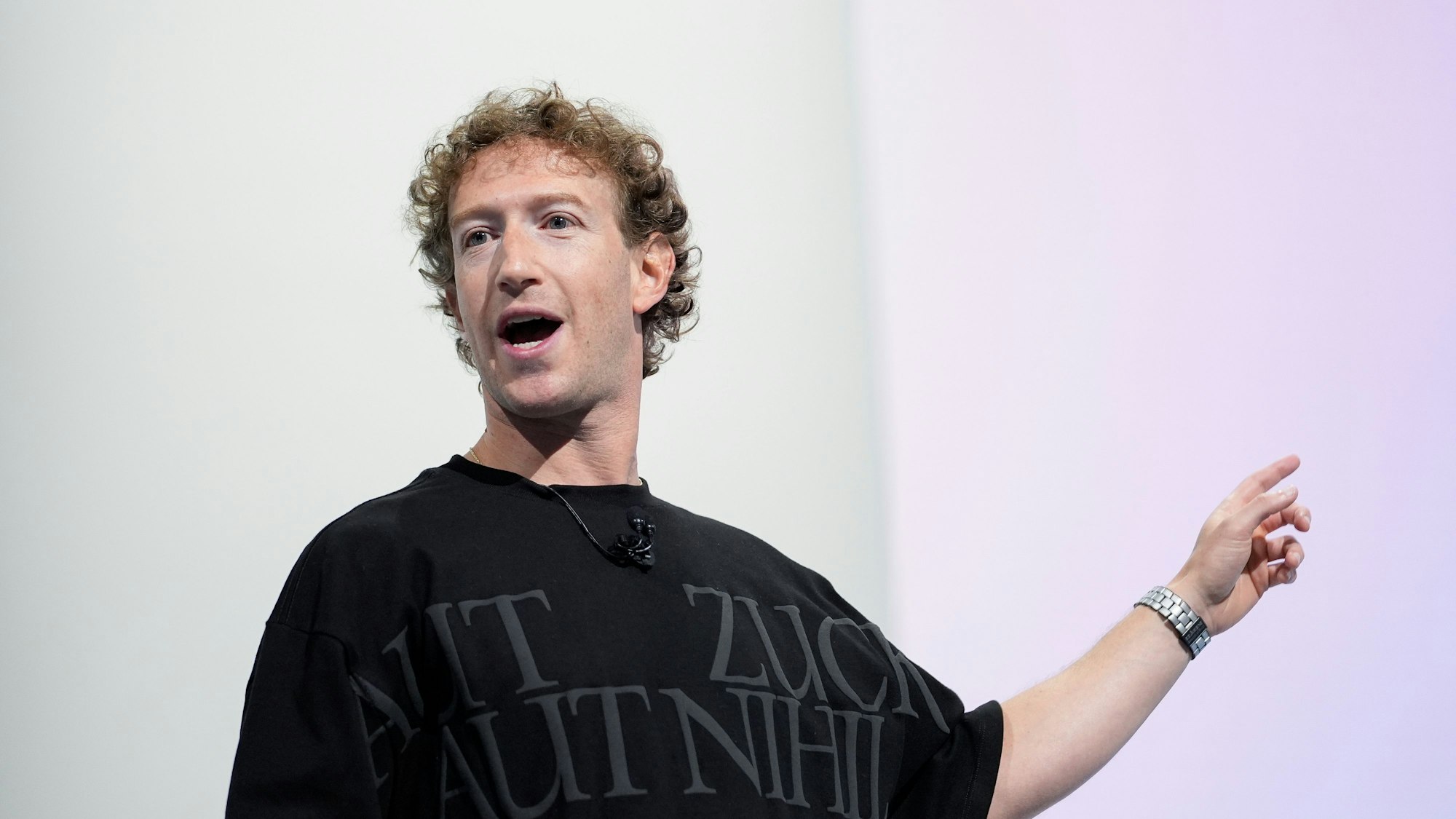 Mark Zuckerberg, Chief Executive Officer von Meta, spricht während der Meta Connect Konferenz.