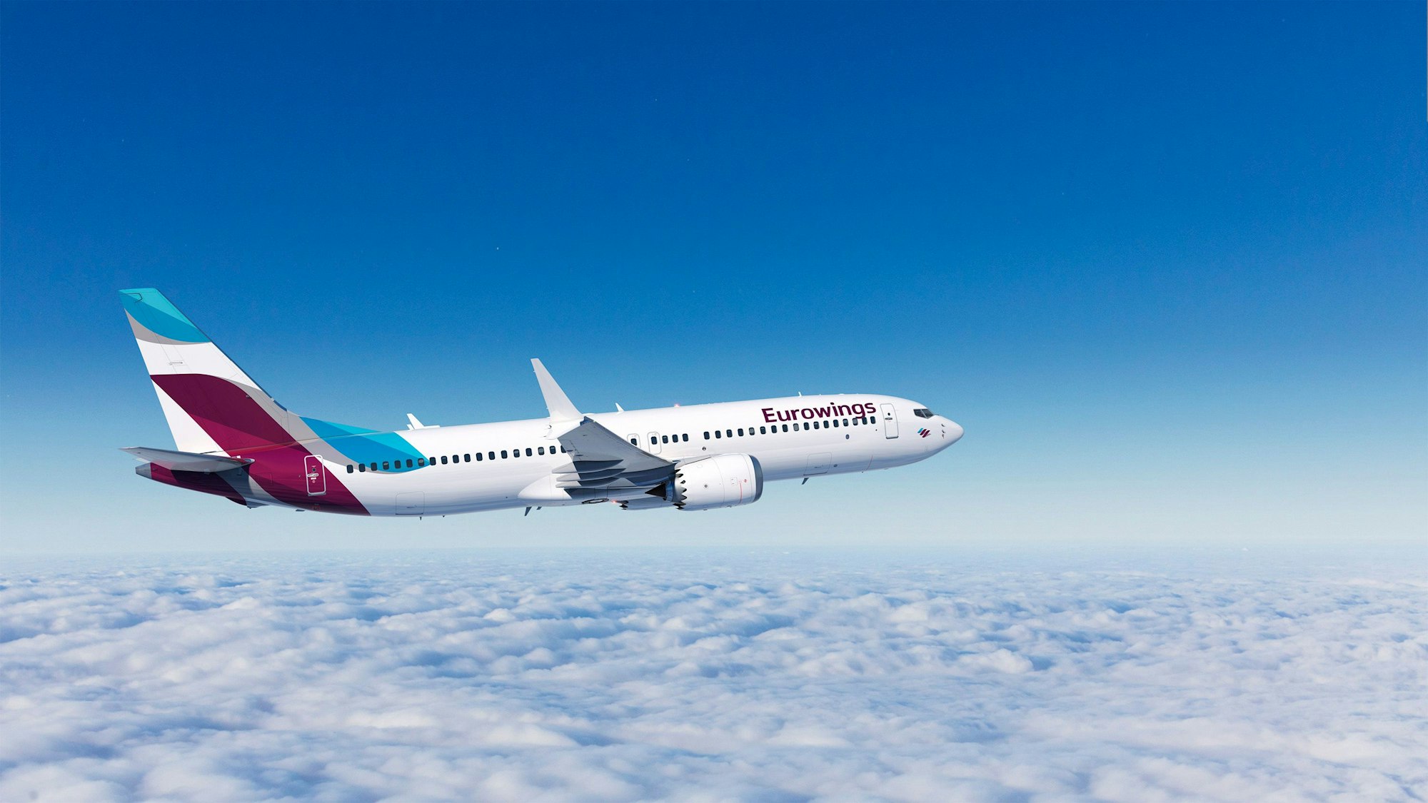 Eine Boeing 737-8 Max. Eurowings erhält von der Lufthansa 40 neue Maschinen dieses Typs