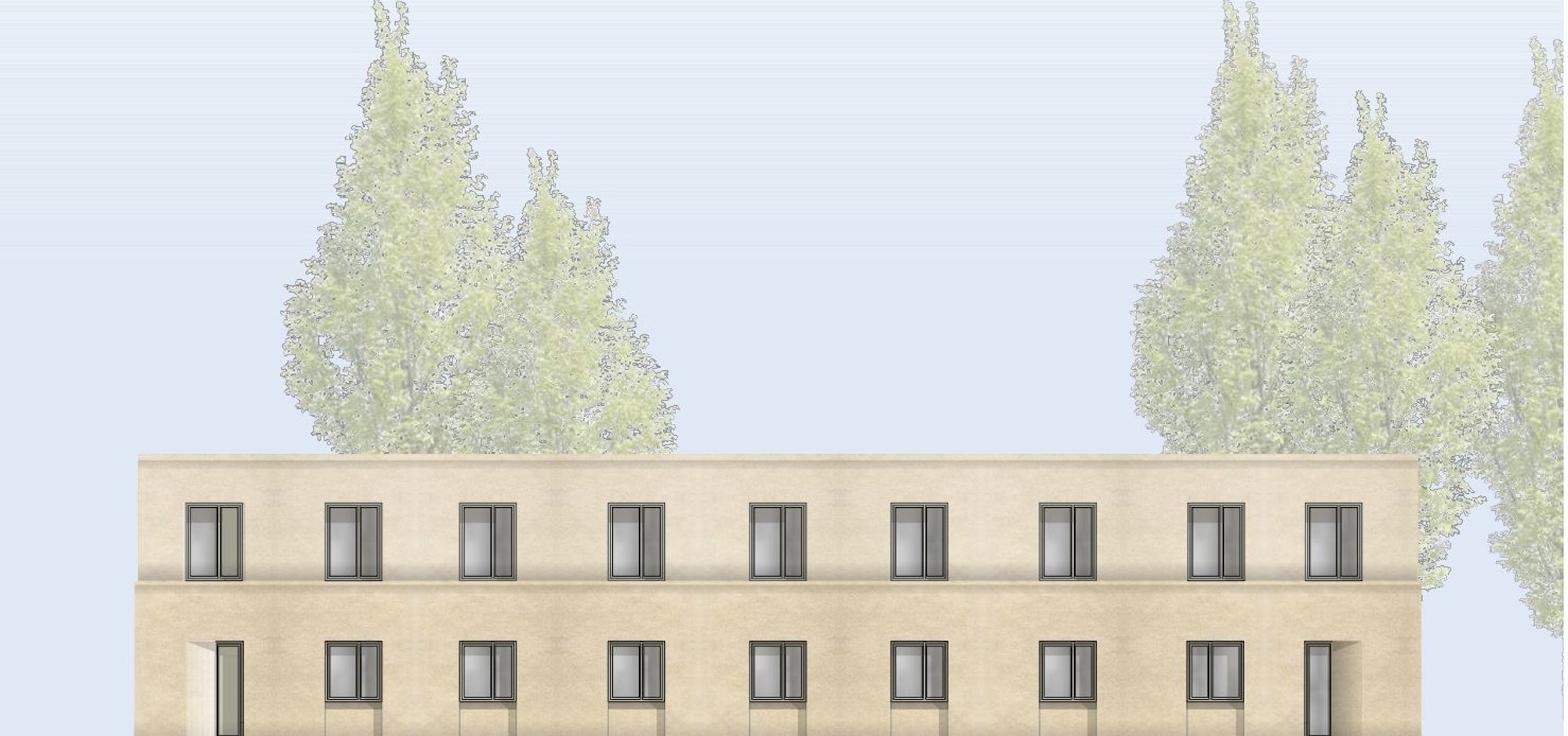 Planskizze für die neue technische Leitzentrale der Feuerwehr.