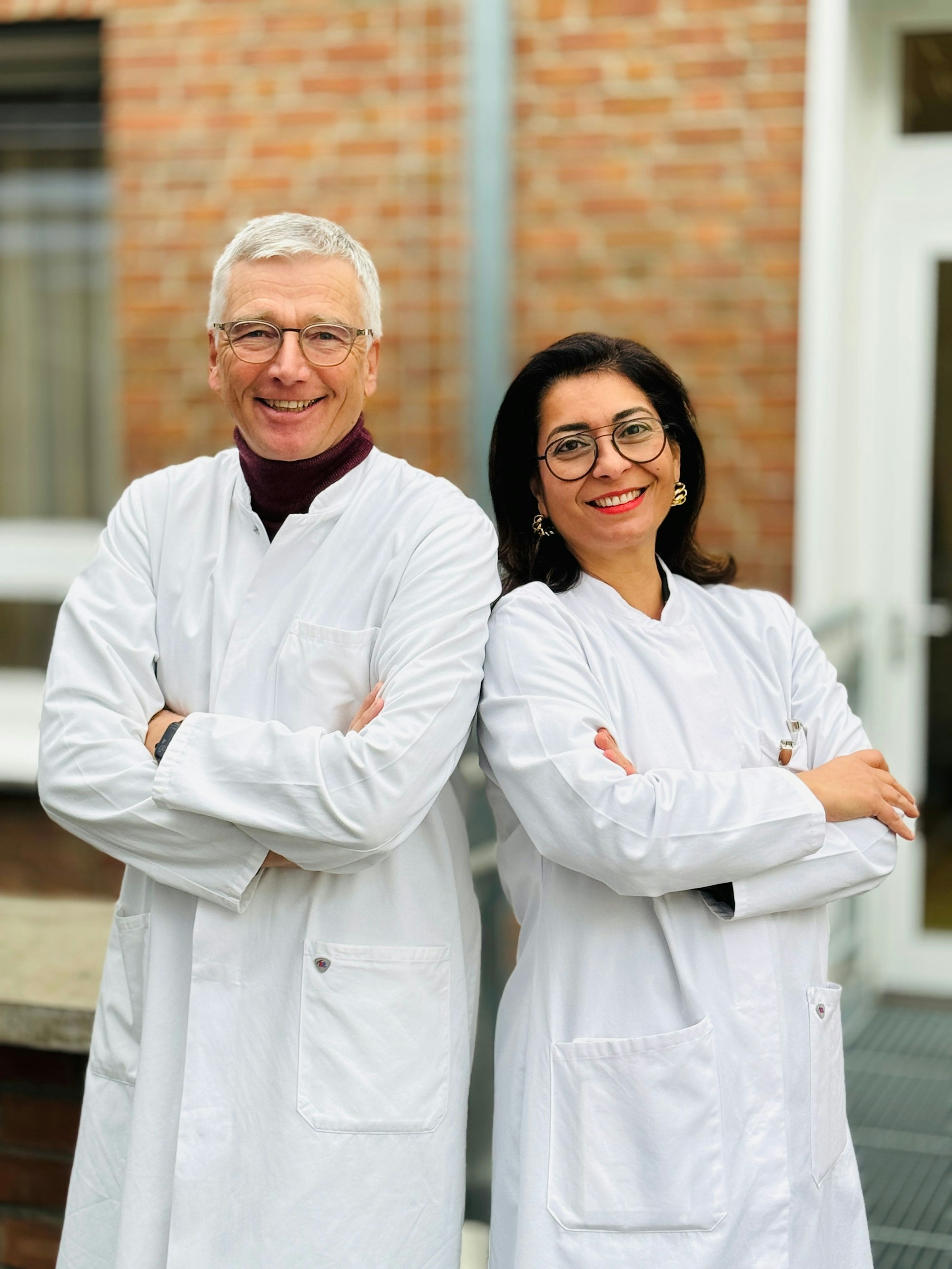 Pape und Schulz von Cellitinnen Krankenhaus St. Marien im Doppelporträt