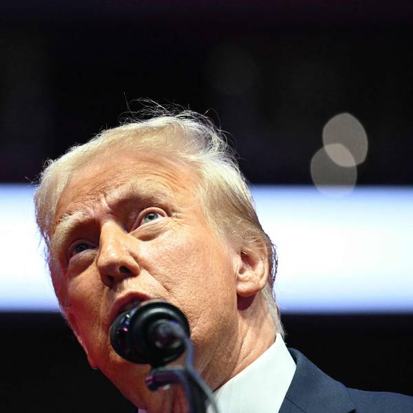 Donald Trump bei seinem Auftritt in Washington am Sonntag.