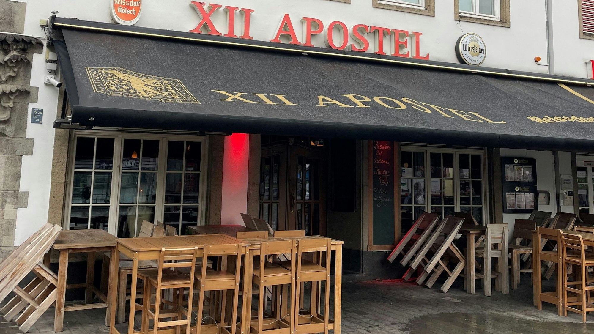 Das Restaurant XII Apostel in der Kölner Altstadt.