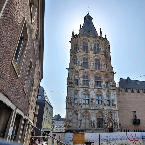 Das Historische Rathaus vom Spanischen Bau aus fotografiert.