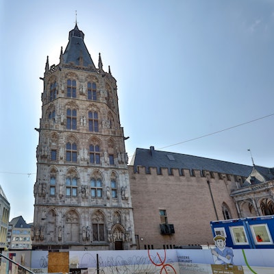Das Historische Rathaus vom Spanischen Bau aus fotografiert.