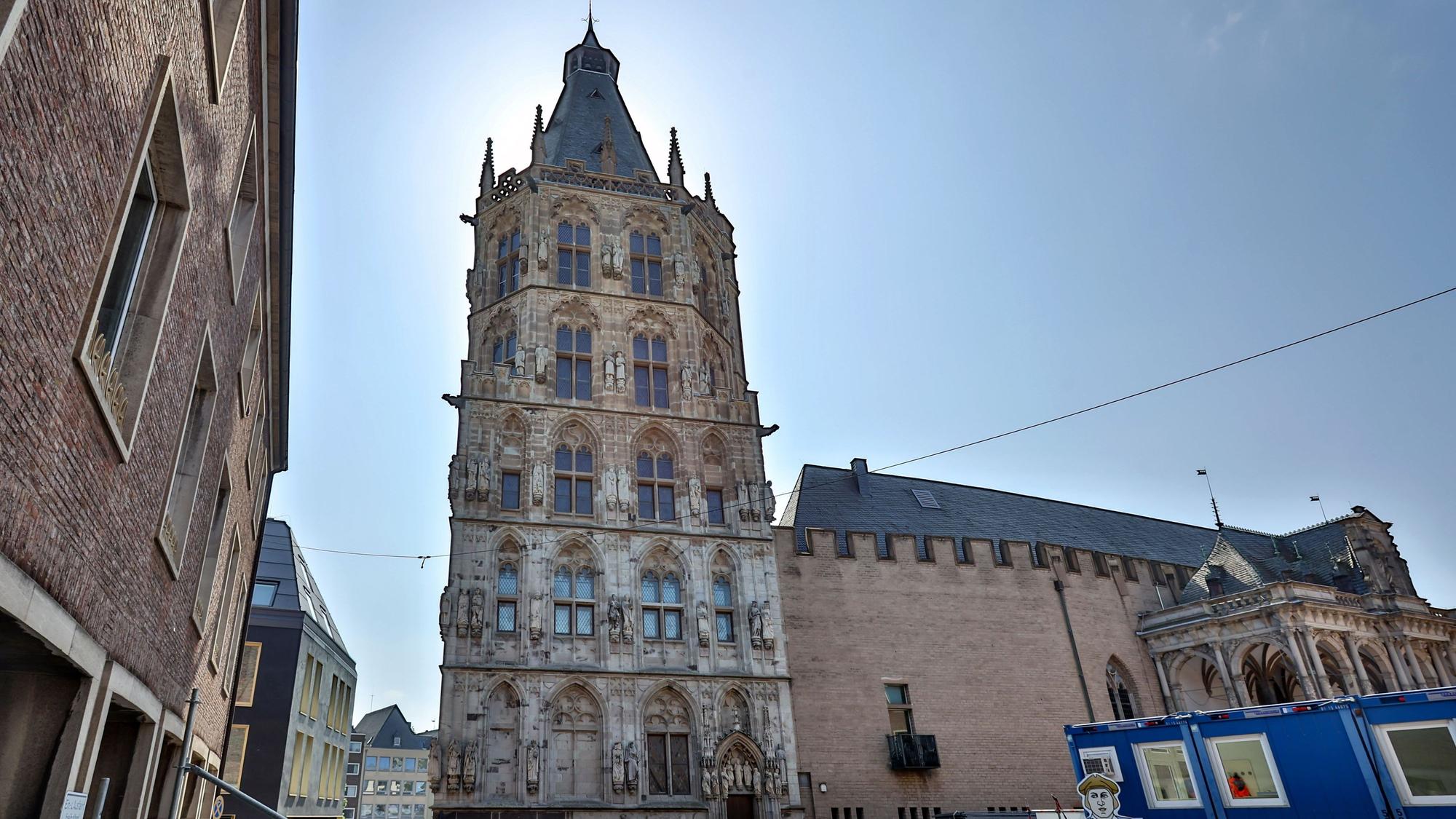 Das Historische Rathaus vom Spanischen Bau aus fotografiert.