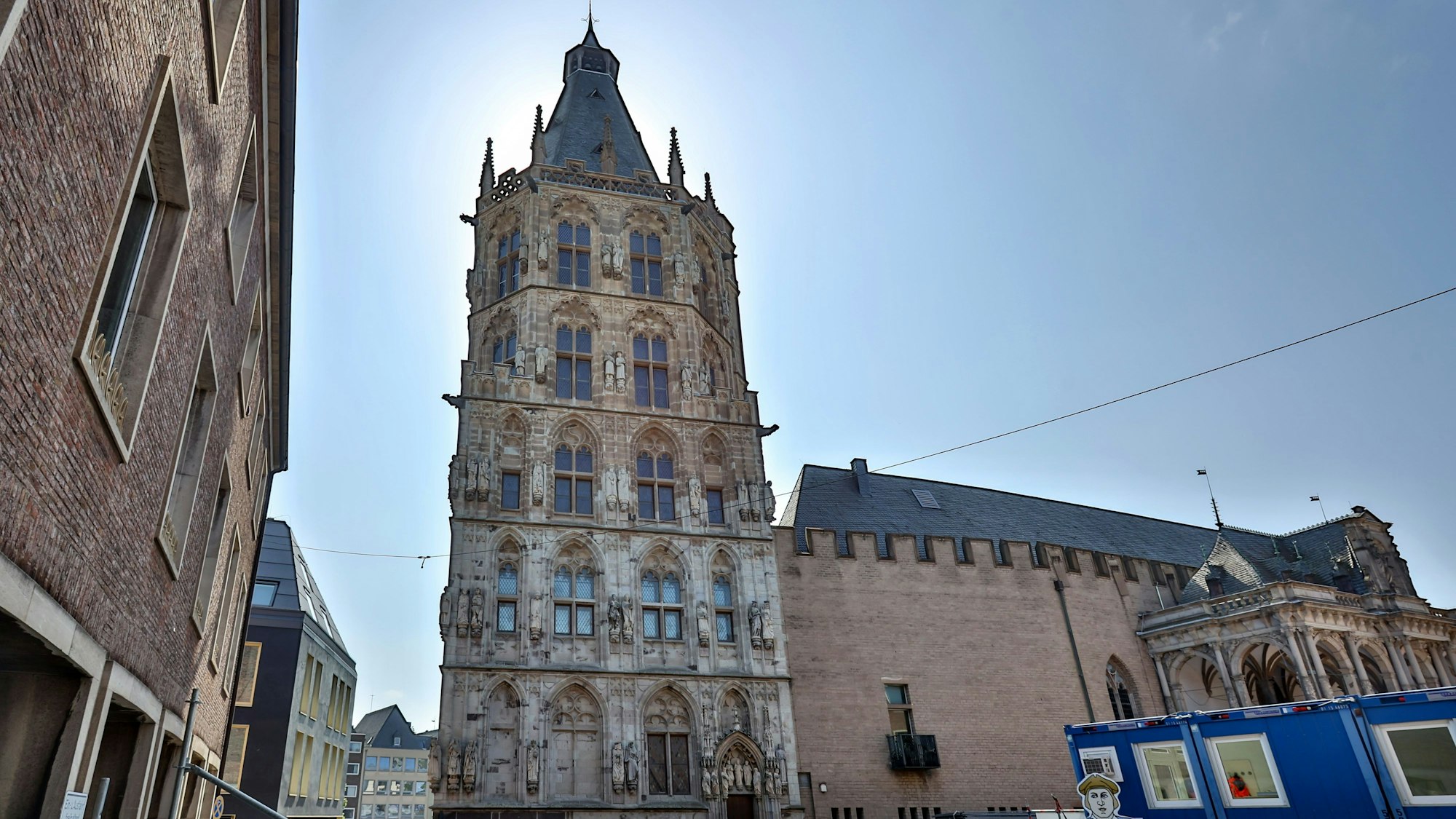 Das Historische Rathaus vom Spanischen Bau aus fotografiert.