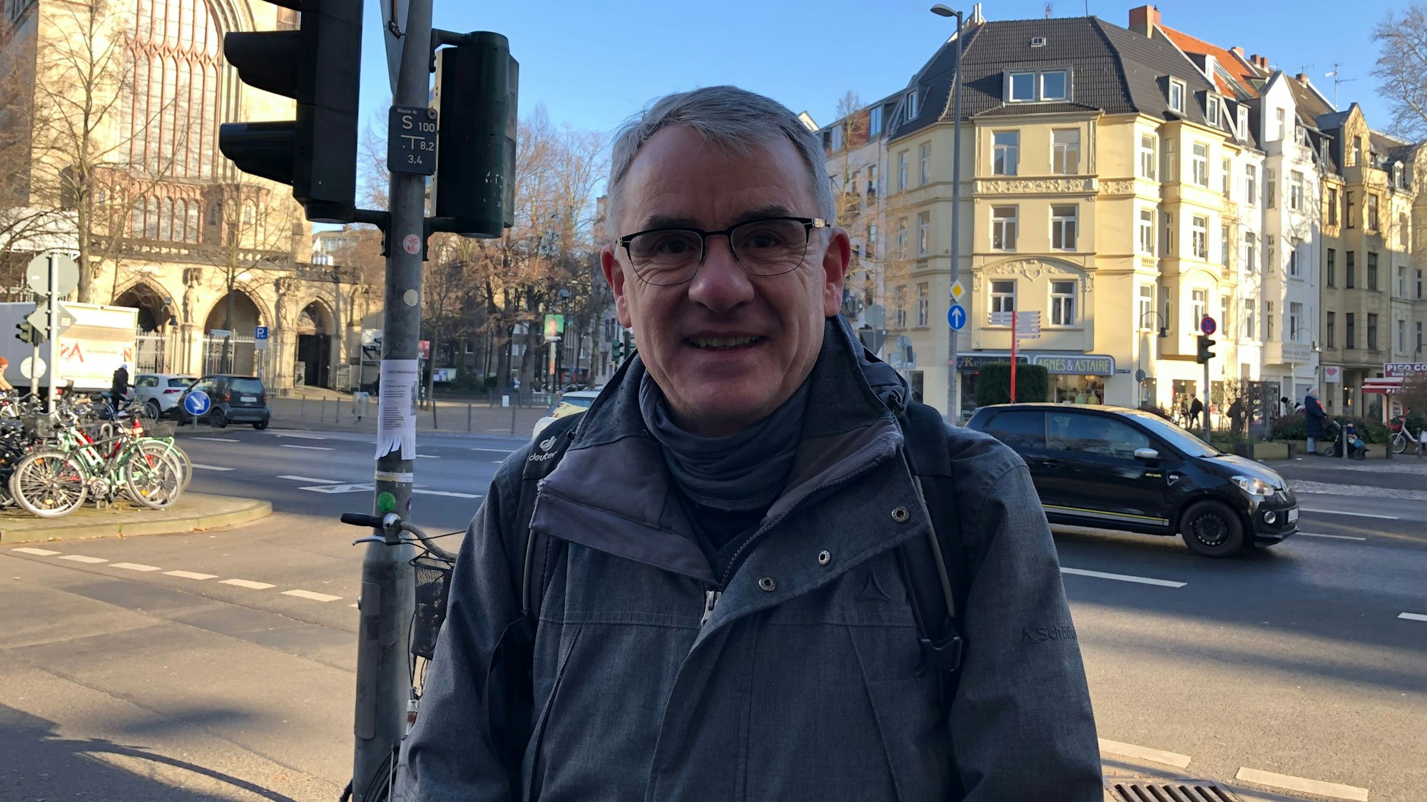 Straßenumfrage zum Thema Zukunft. Peter Owsianowski