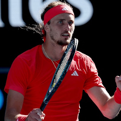 Alexander Zverev hat in Melbourne weiter Grund zum Jubeln