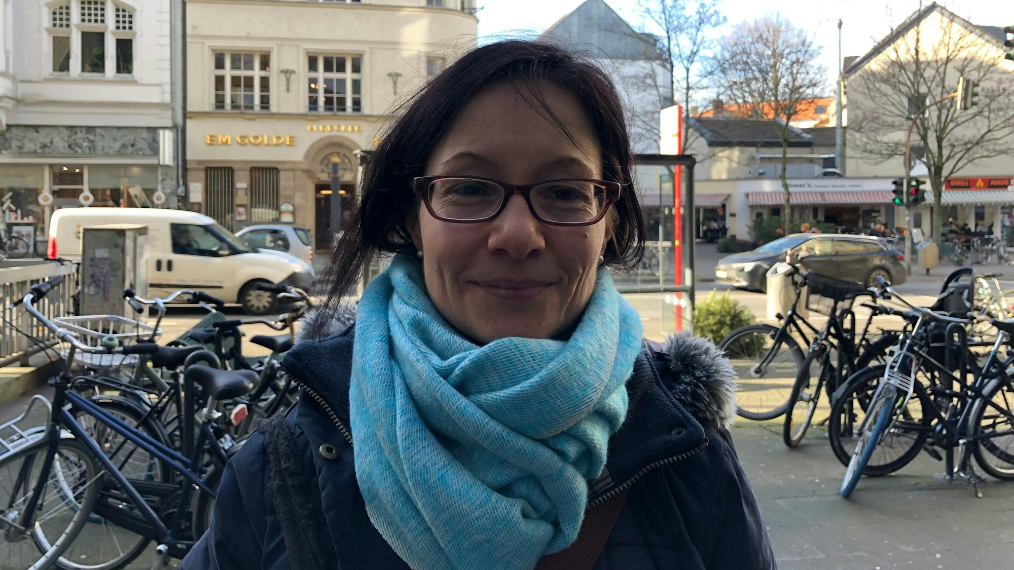 Straßenumfrage zum Thema Zukunft. Mareike