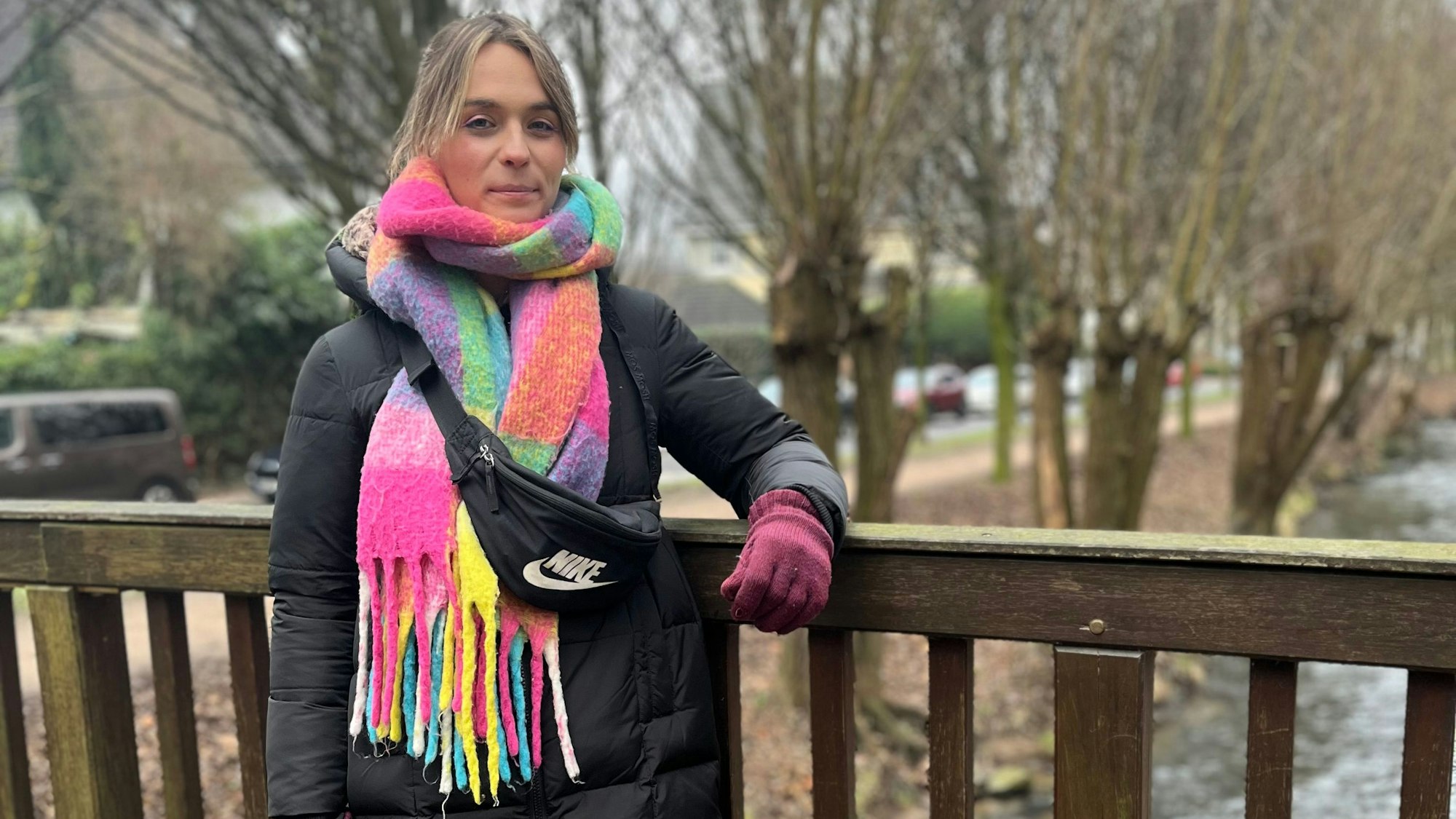 Nyke Slawik an der Wiembachallee in Opladen.