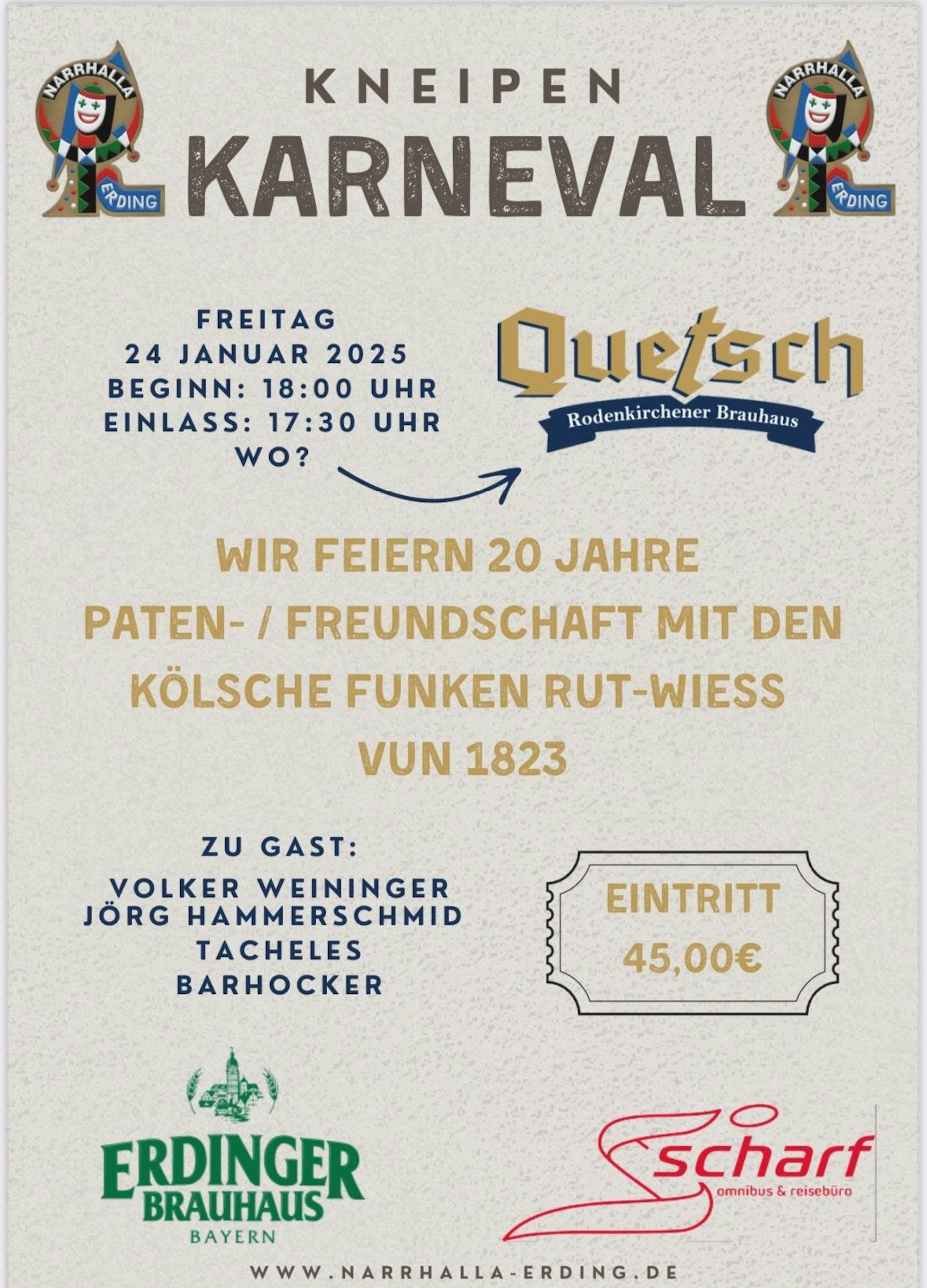 Mit diesem Plakat warb die Faschingsgesellschaft für ihre Veranstaltung in Köln.