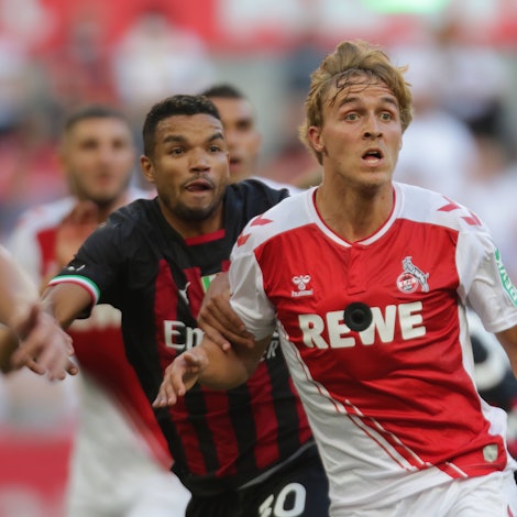 Beim Innovation-Game gegen den AC Mailand im Sommer 2022 trug FC-Abwehrchef Timo Hübers eine Kamera auf der Brust.