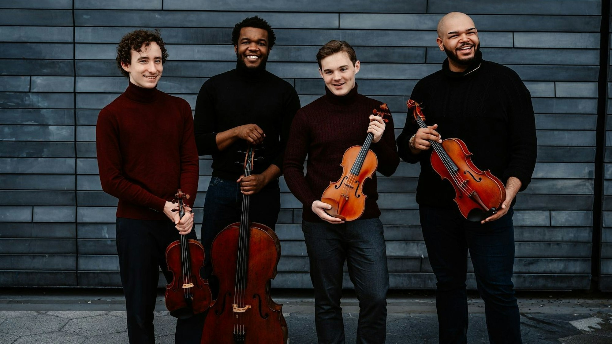 Das Isidore Quartet freut sich des Lebens.