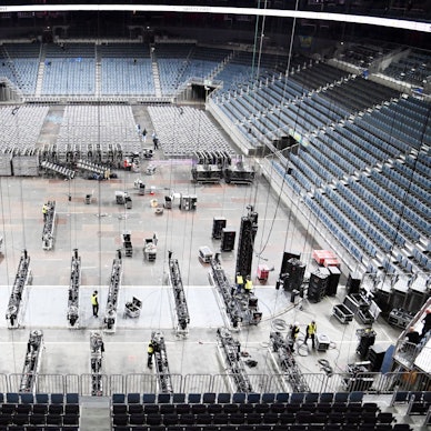 Blick in die Lanxess-Arena