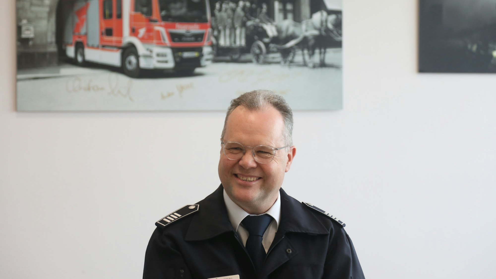 23.01.2025, Köln:Dirk Irmen von der feuerwehr ist Corona-Patient 1. Foto: Arton Krasniqi