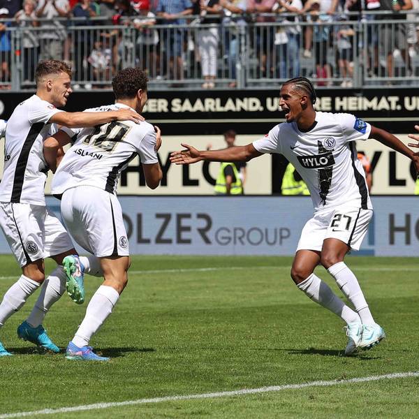 Asllani trifft, FC-Kapitän Timo Hübers regt sich auf. Am Samstag wollen die Kölner besser aussehen als im Hinspiel im Elversberg.