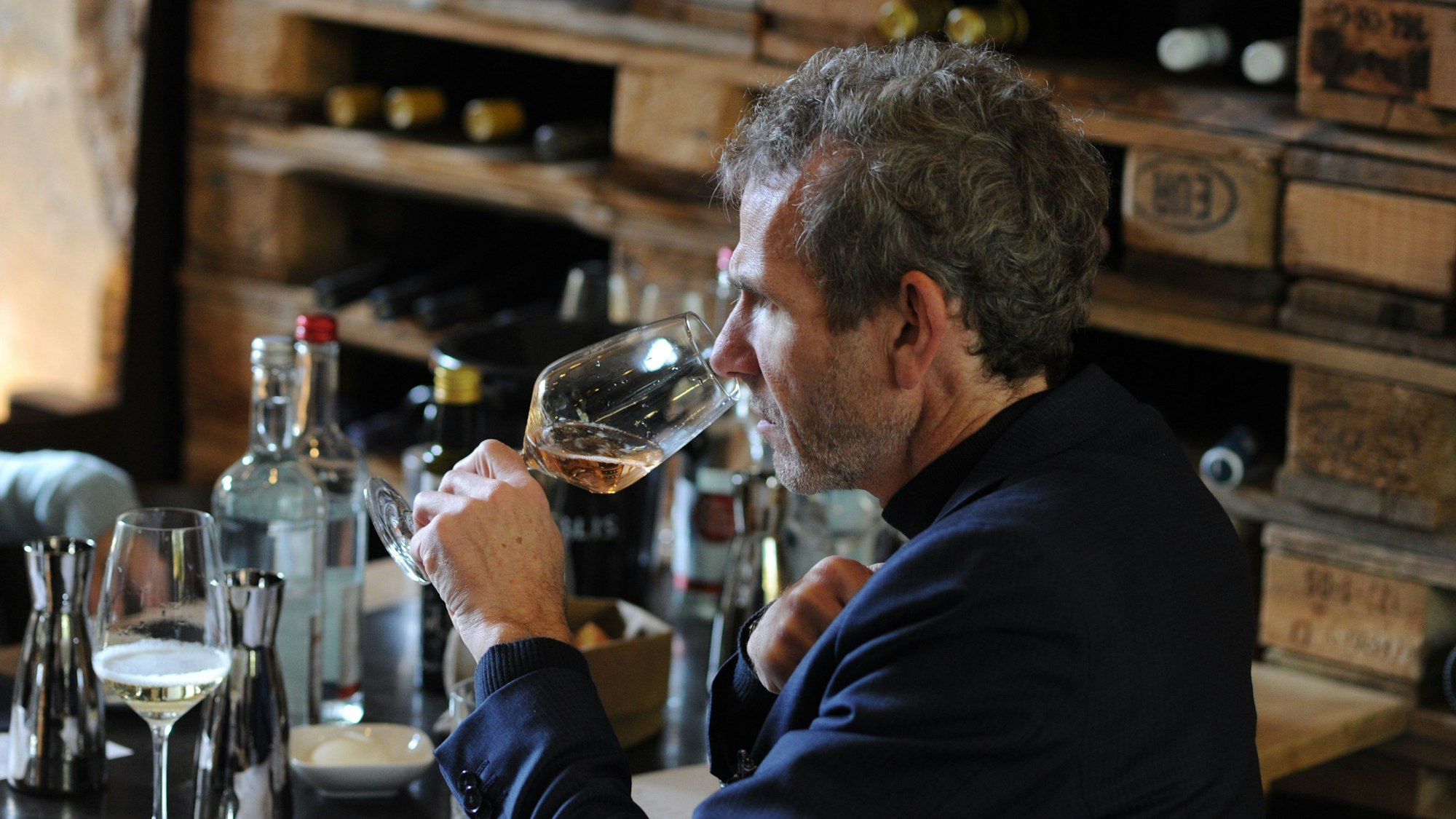 16.11.2022, Köln: Weinprobe im Restaurant Acht, Spichernstraße