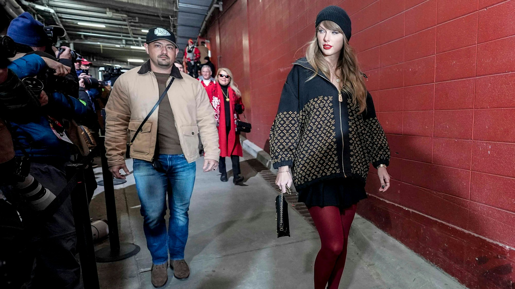 Vor dem Anpfiff waren alle Blicke auf Taylor Swifts Ankunft in Kansas City gerichtet.