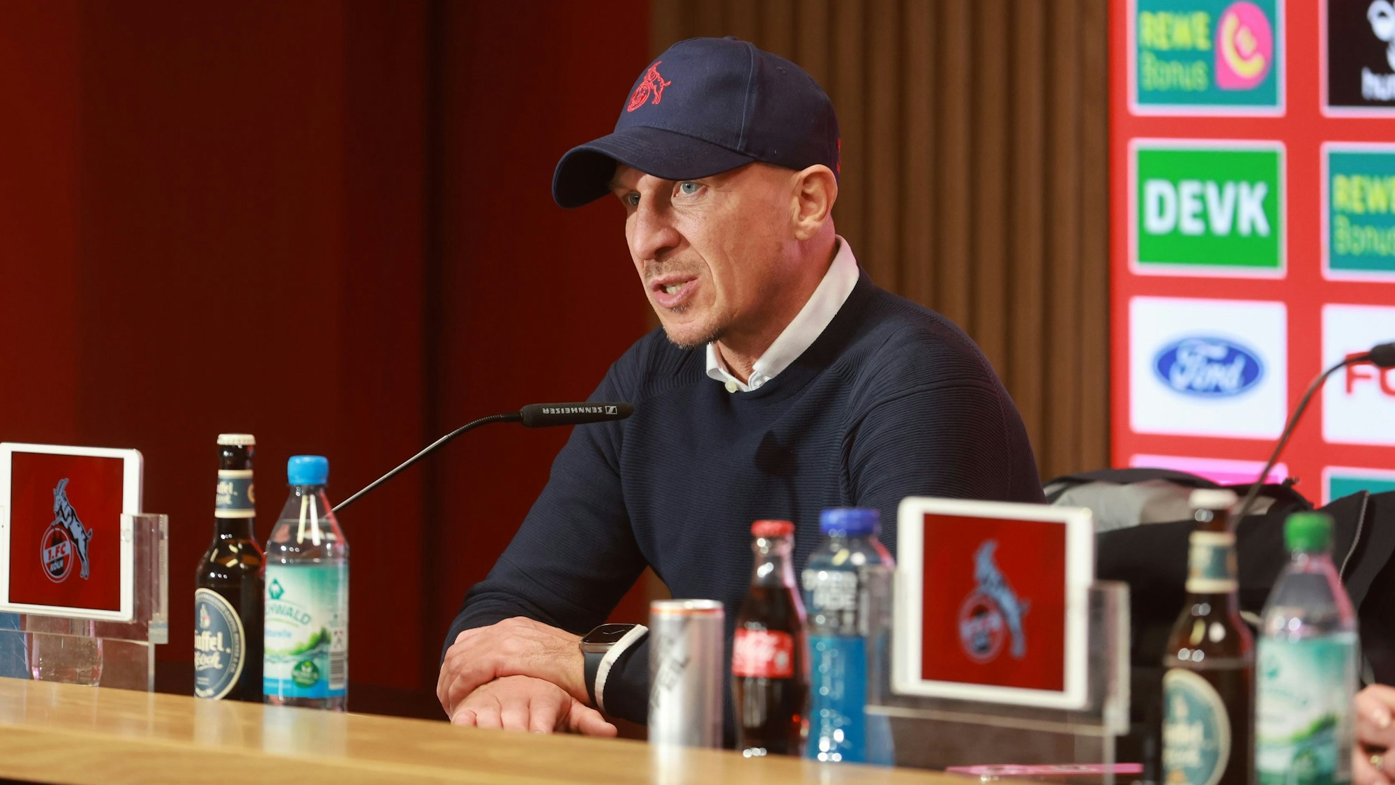 1. FC Köln vs. SV Elversberg, 19. Spieltag, 25.01.2025, 13.00 Uhr, Pressekonferenz, Gerhard Struber (1. FC Köln), Bild: Herbert Bucco
