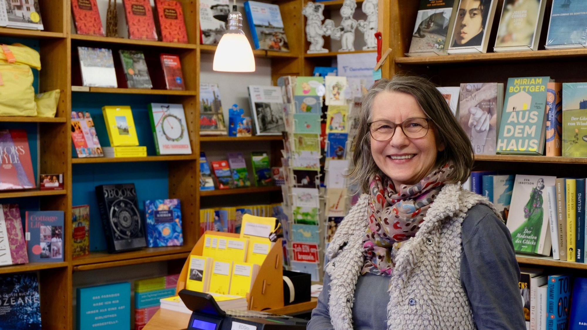 Susanne Weiß-Margis ist die Inhaberin der Klarenbach-Buchhandlung.