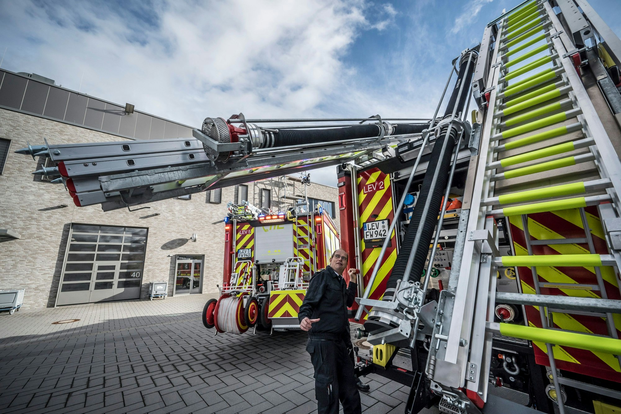 Die neuen Feuerwehrwagen sind eine Antwort auf den Klimawandel.
