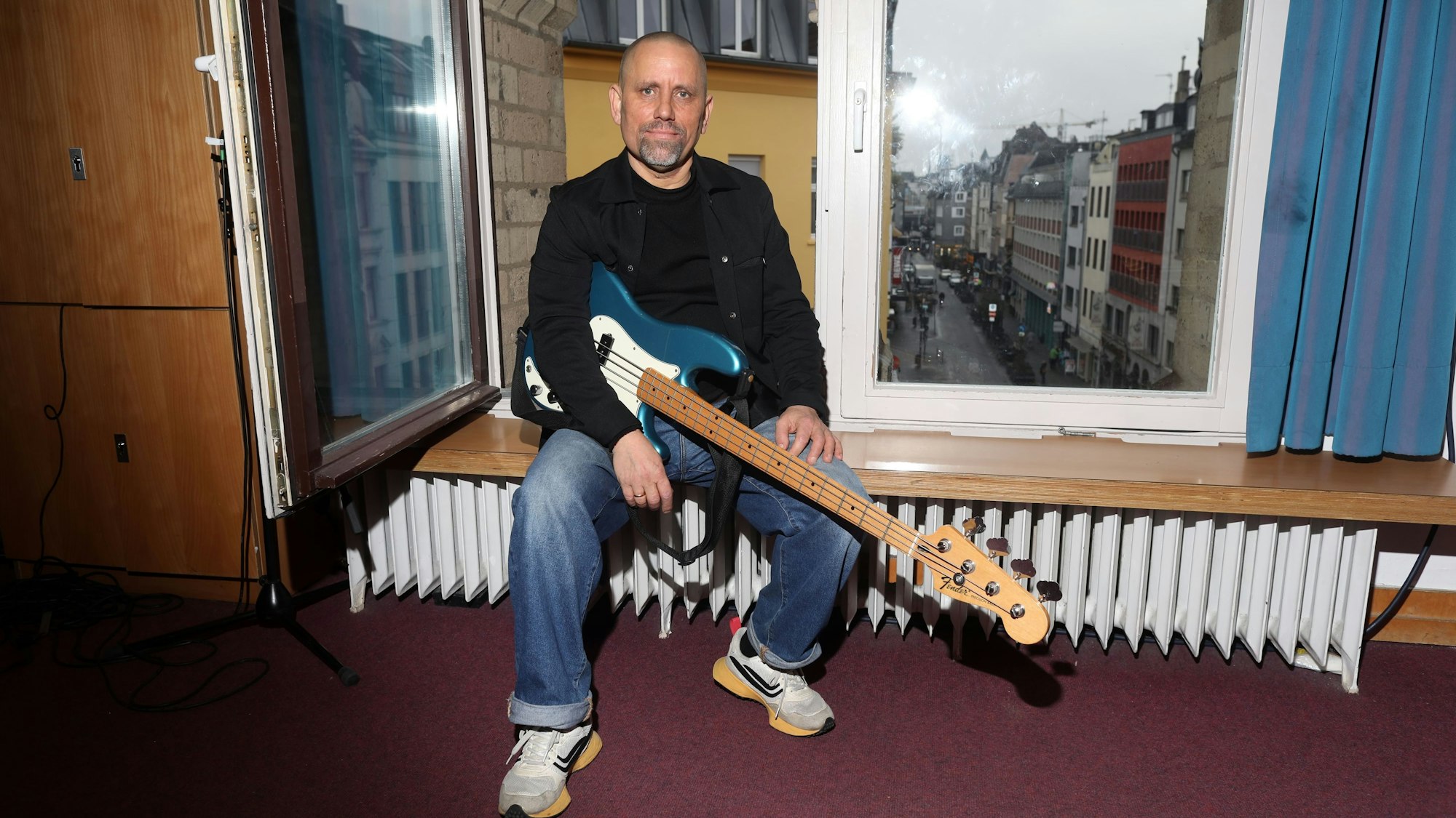 Joscha Oetz in der Jazzhausschule in der Eigelsteintorburg.