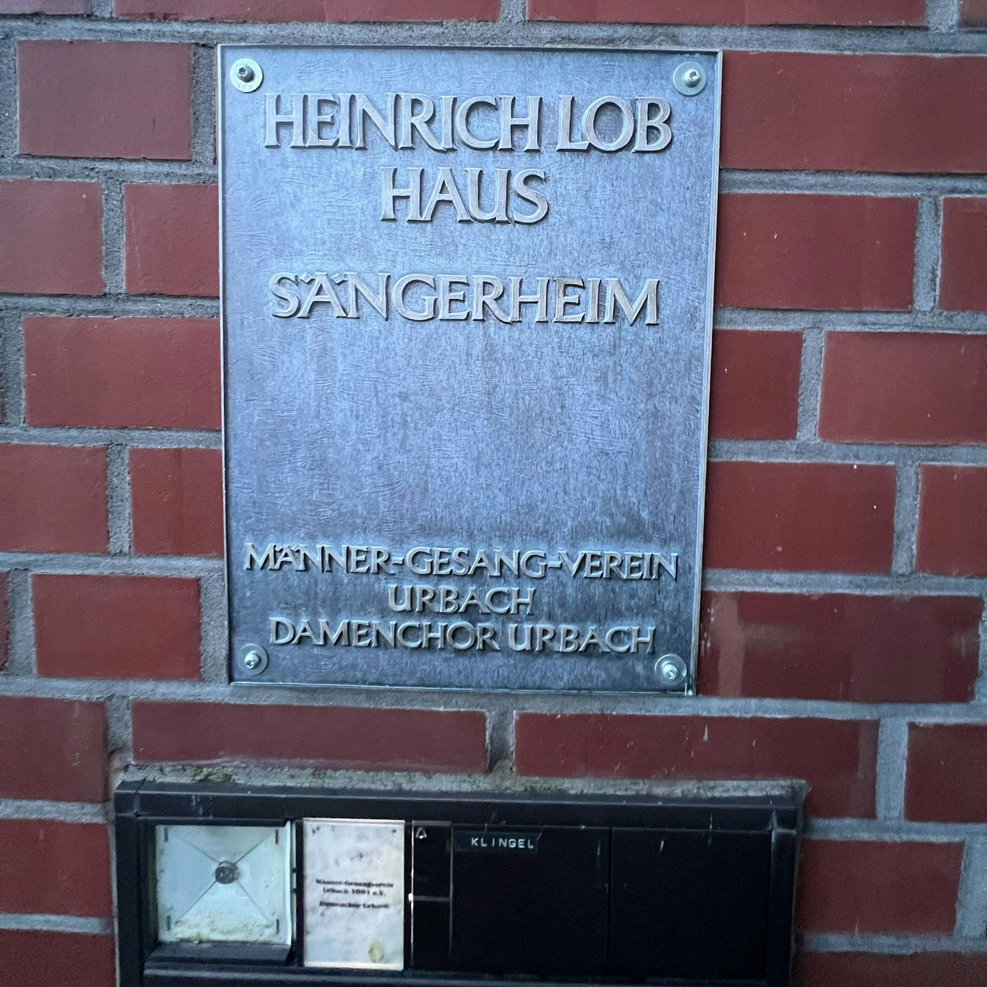 Der Männer-Gesang-Verein (MGV) Urbach soll aus dem Heinrich-Lob-Haus raus.