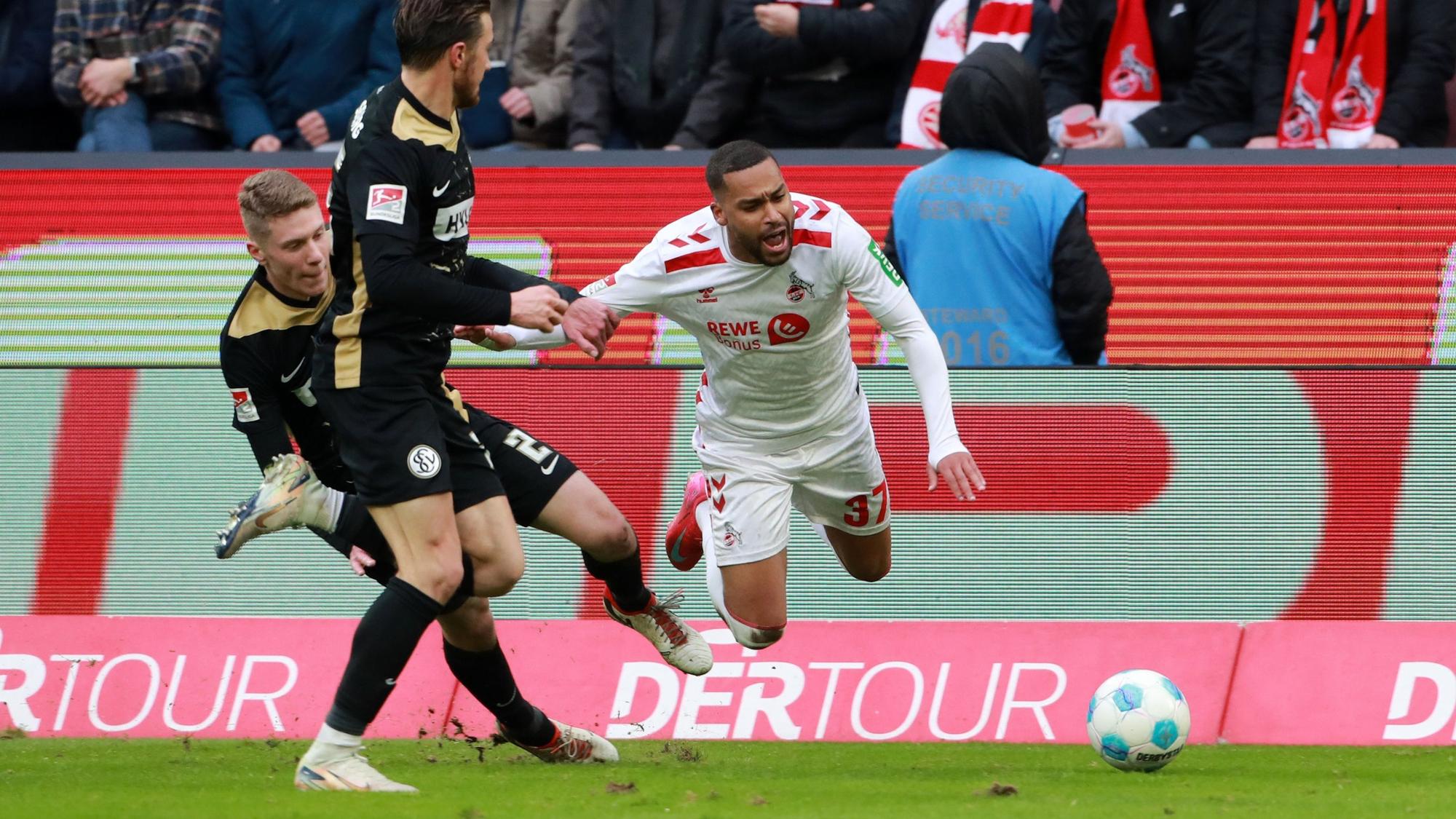 Der 1. FC Köln ist dringend auf Linton Mainas Tempo angewiesen; der Angreifer litt zum Wochenbeginn an einer Erkältung.