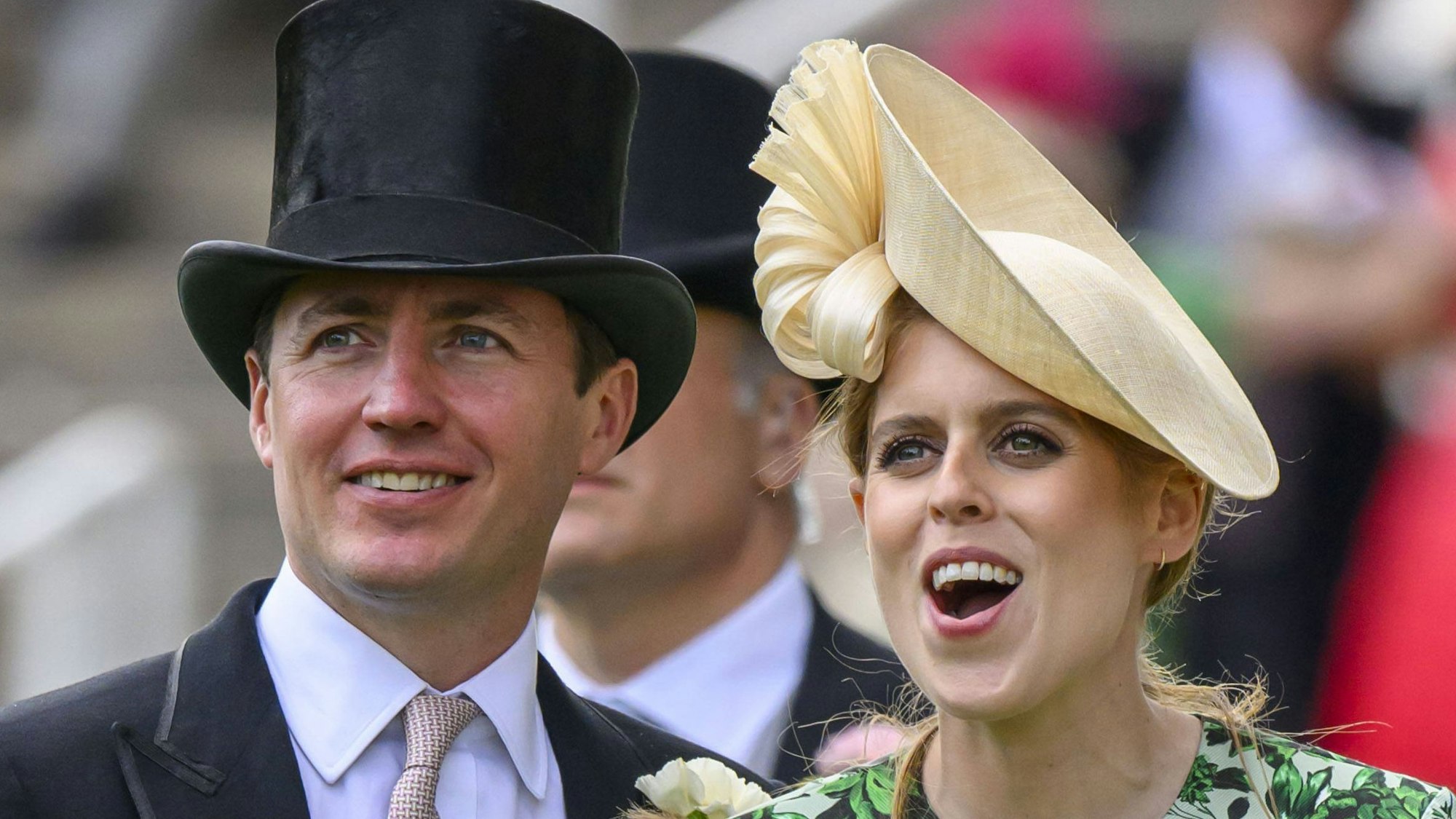 Prinzessin Beatrice und ihr Ehemann Edoardo Mapelli Mozzi beim Royal Ascot 2024.