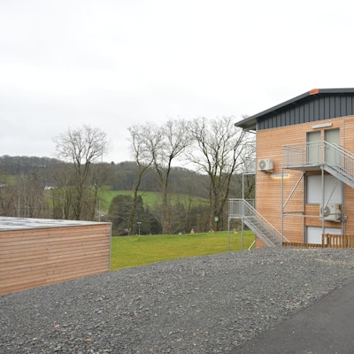 Das Foto zeigt die Unterkunft für Geflüchtete in Kürten