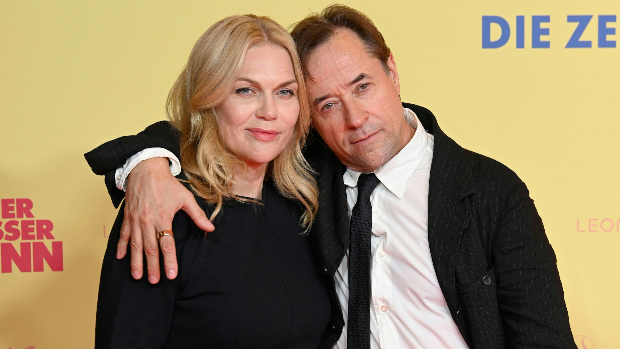 Jan Josef Liefers und seine Frau Anna Loos bei einer Filmpremiere.