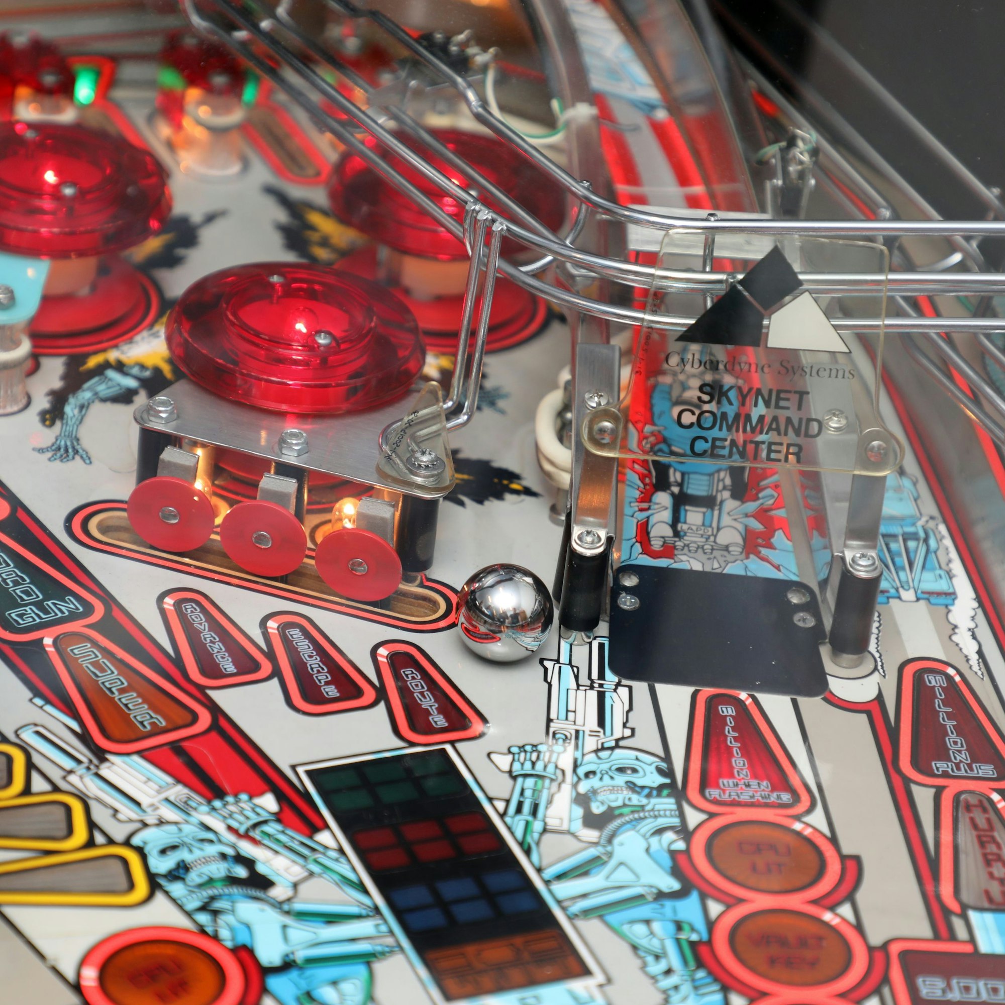 Ein Flipper in Nahaufnahme.