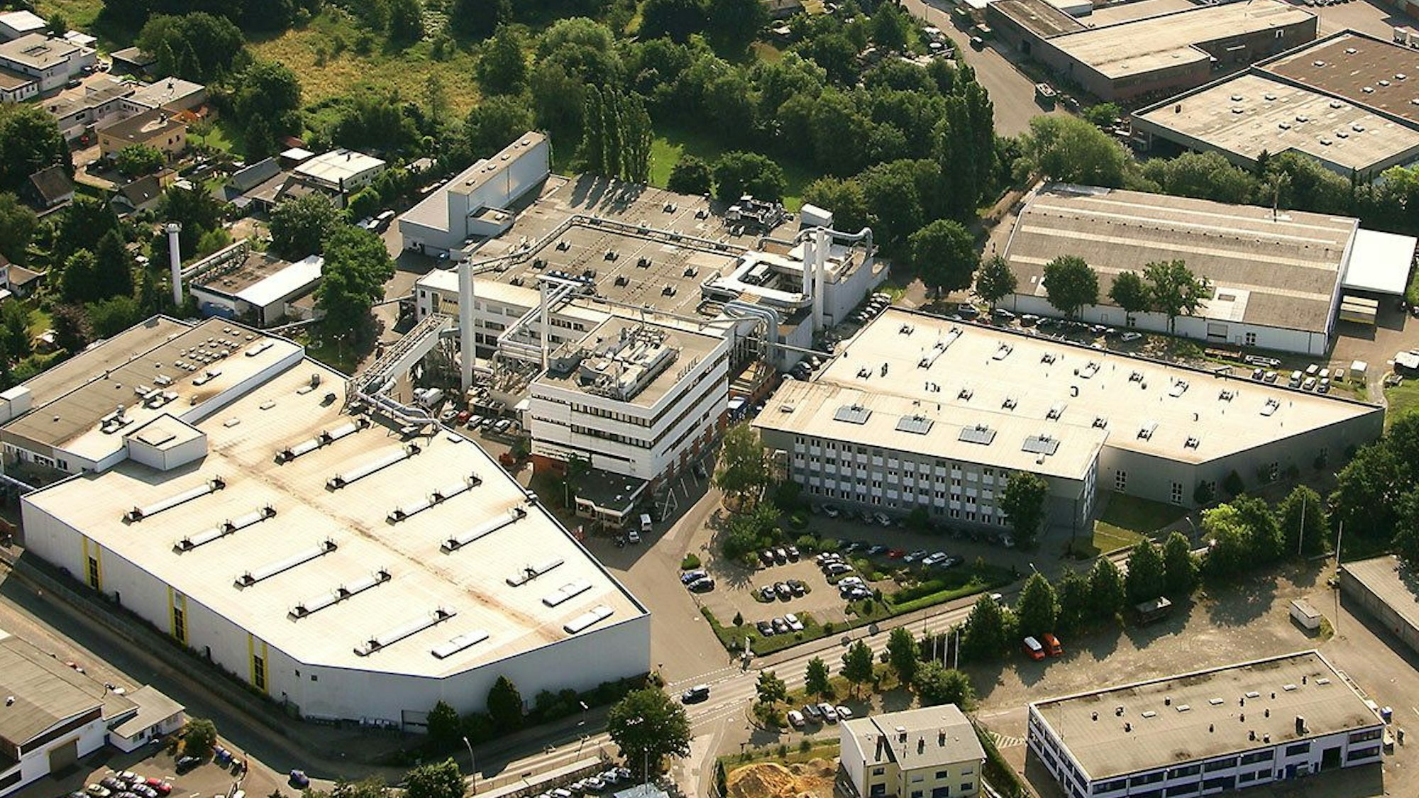 Das Werksgelände von TMD Friction aus der Luft