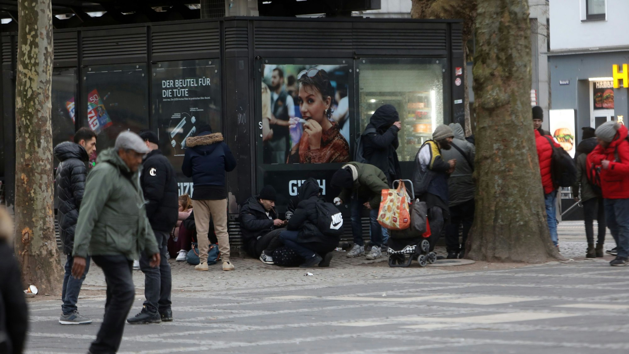 Die Drogenszene am Neumarkt.