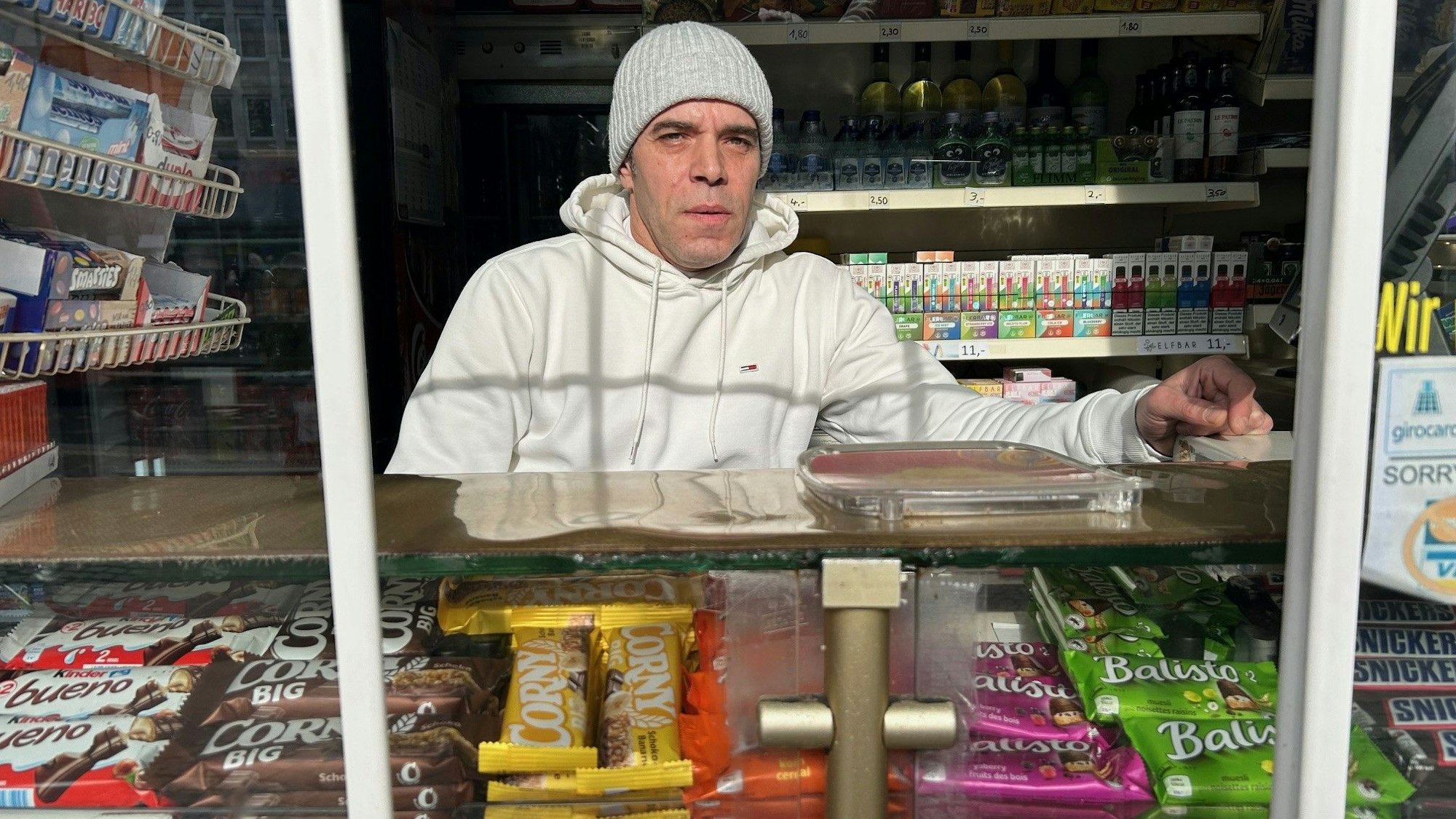 Kioskbetreiber Santo am Neumarkt