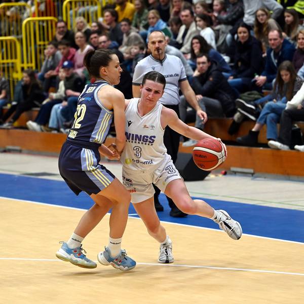 01.02.2025, Basketball-Wings Leverkusen-Alba Berlin
rechts: Nicole Scales (Wings)
Foto: Uli Herhaus
