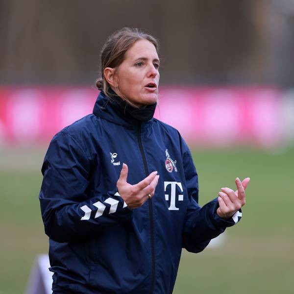1.FC Köln, Fussball Frauen, 1. Bundesliga, Trainerin Britta Carlson (1. FC Köln), Bild: Herbert Bucco, 06.01.25