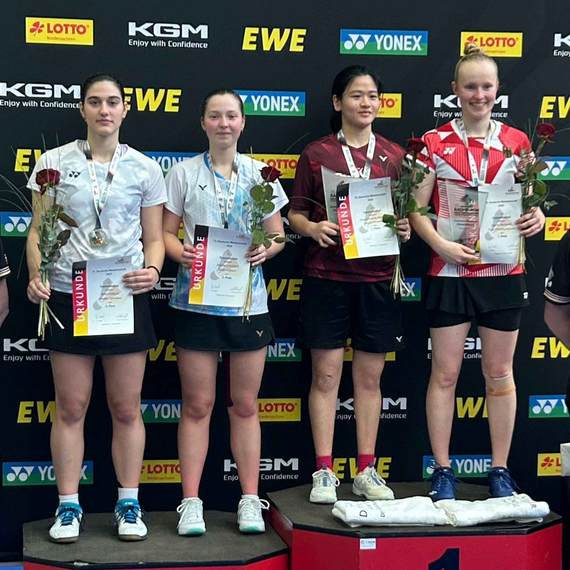 Michalski und Hübsch stehen auf dem Treppchen