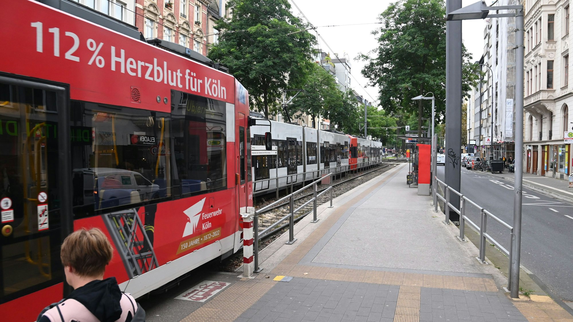 17.09.2024 Köln. Die Kölner Verkehrsbetriebe (KVB) führen mehrere Wochen lang umfangreiche Bauarbeiten zwischen Chlodwigplatz und Rheinauhafen durch. Die dortigen Stadtbahnlinien müssen getrennt werden. Die Arbeiten sollen vom 21. September bis zum 27. Oktober dauern. Foto: Alexander Schwaiger