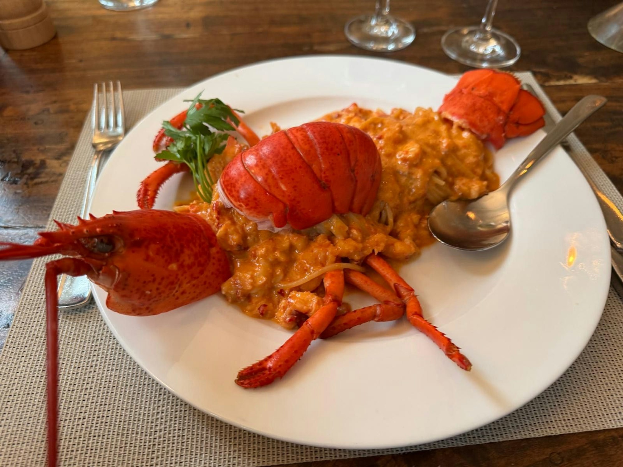 Spaghetti Hummer ist das beliebteste Gericht.