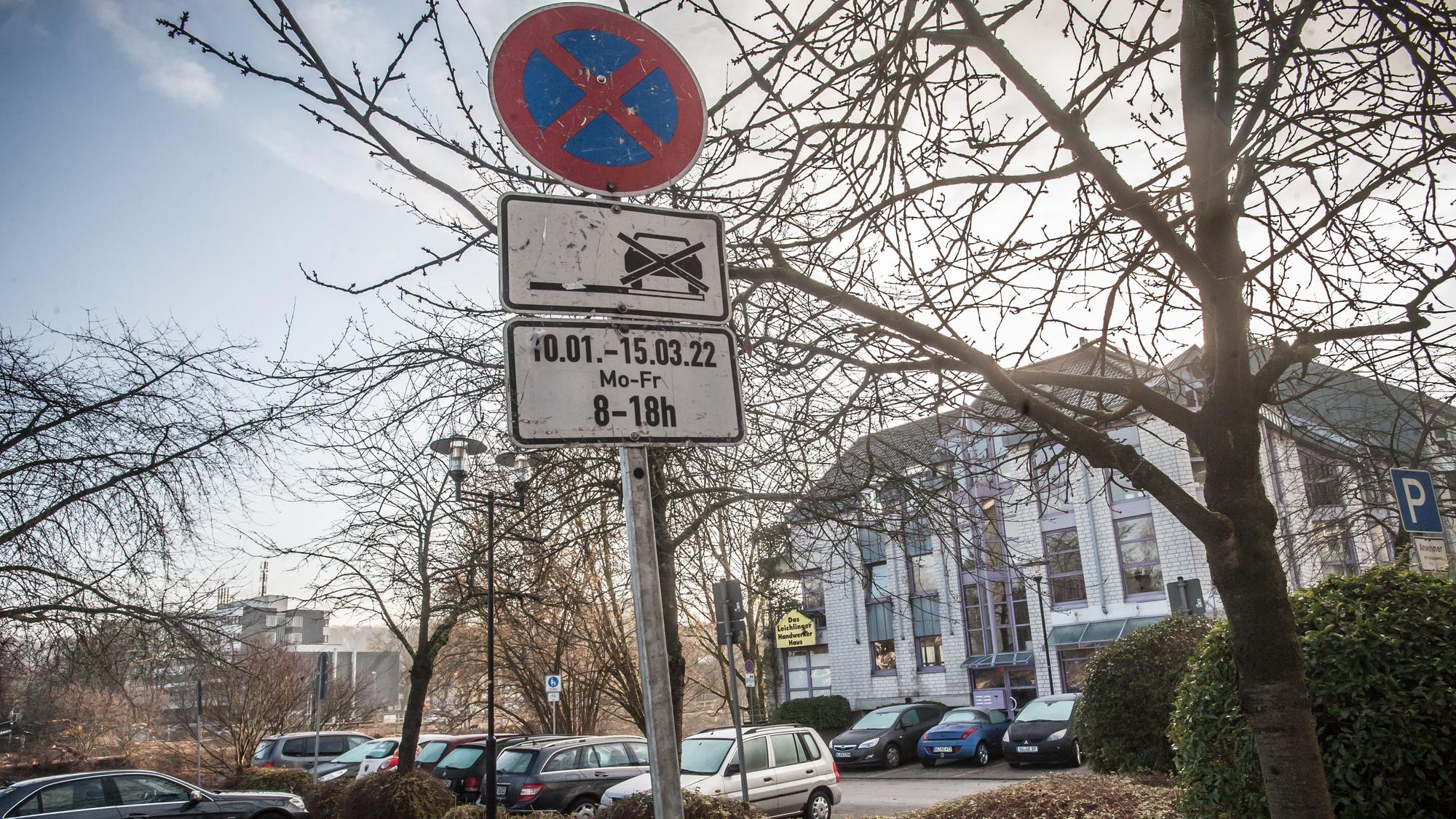 Der Parkplatz im Brückerfeld.