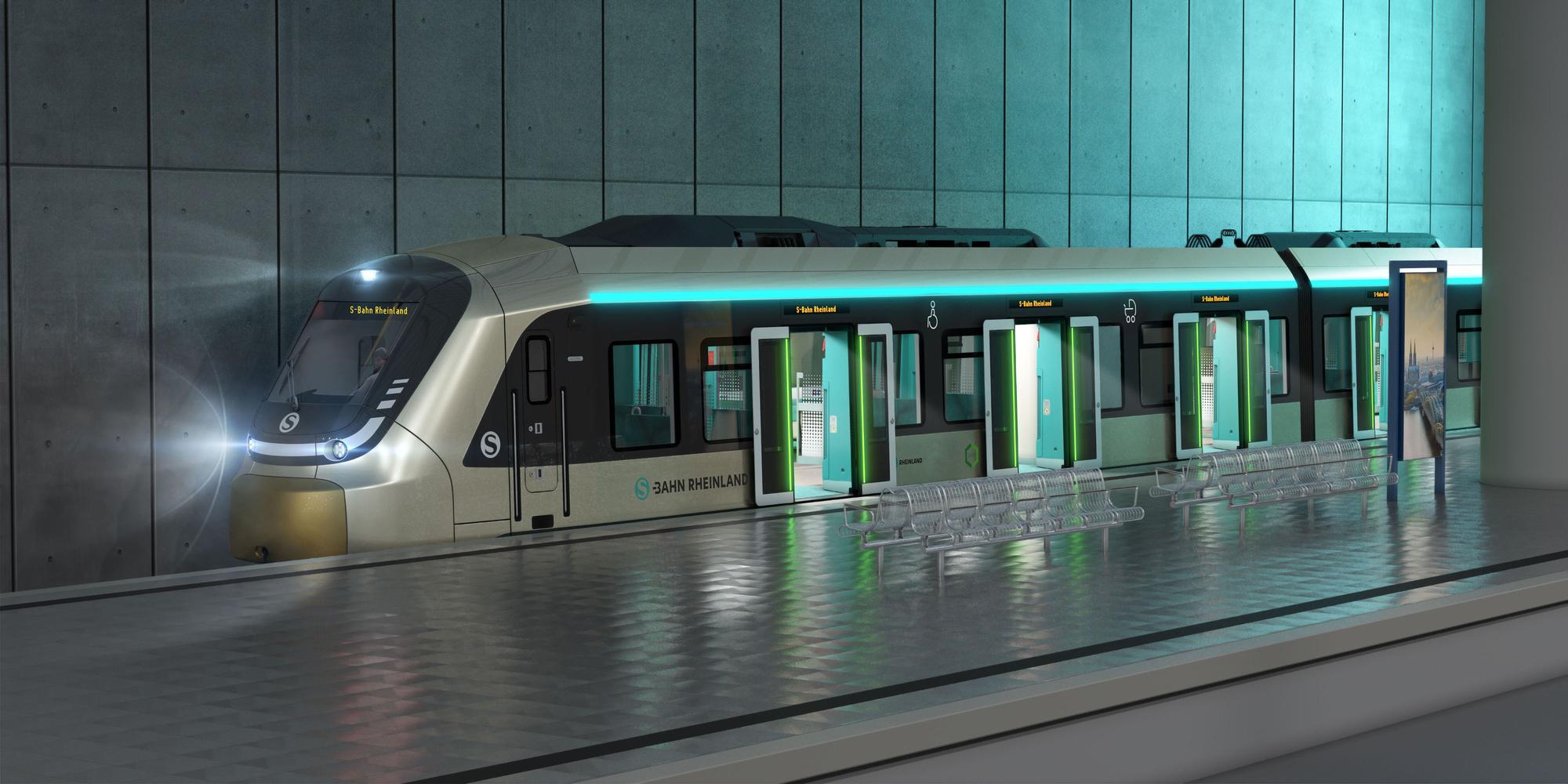 Neue S-Bahn am Flughafen Köln/Bonn Simulation