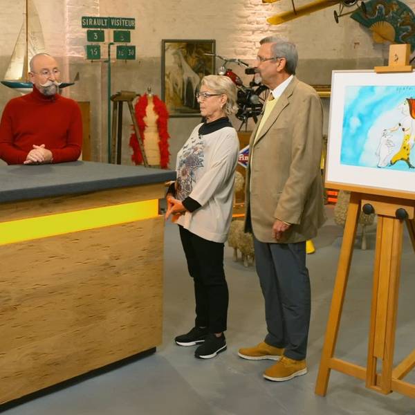 Jürgen und Brigitta Ricking (v.r.) mit Horst Lichter und Experte Colmar Schulte-Goltz bei „Bares für Rares“.