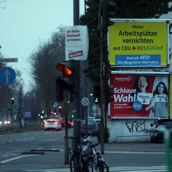 07.02.2025, Köln: In Köln hängen seit dieser Woche riesige AfD-Werbeplakate, finanziert von einem Österreicher. Foto: Arton Krasniqi