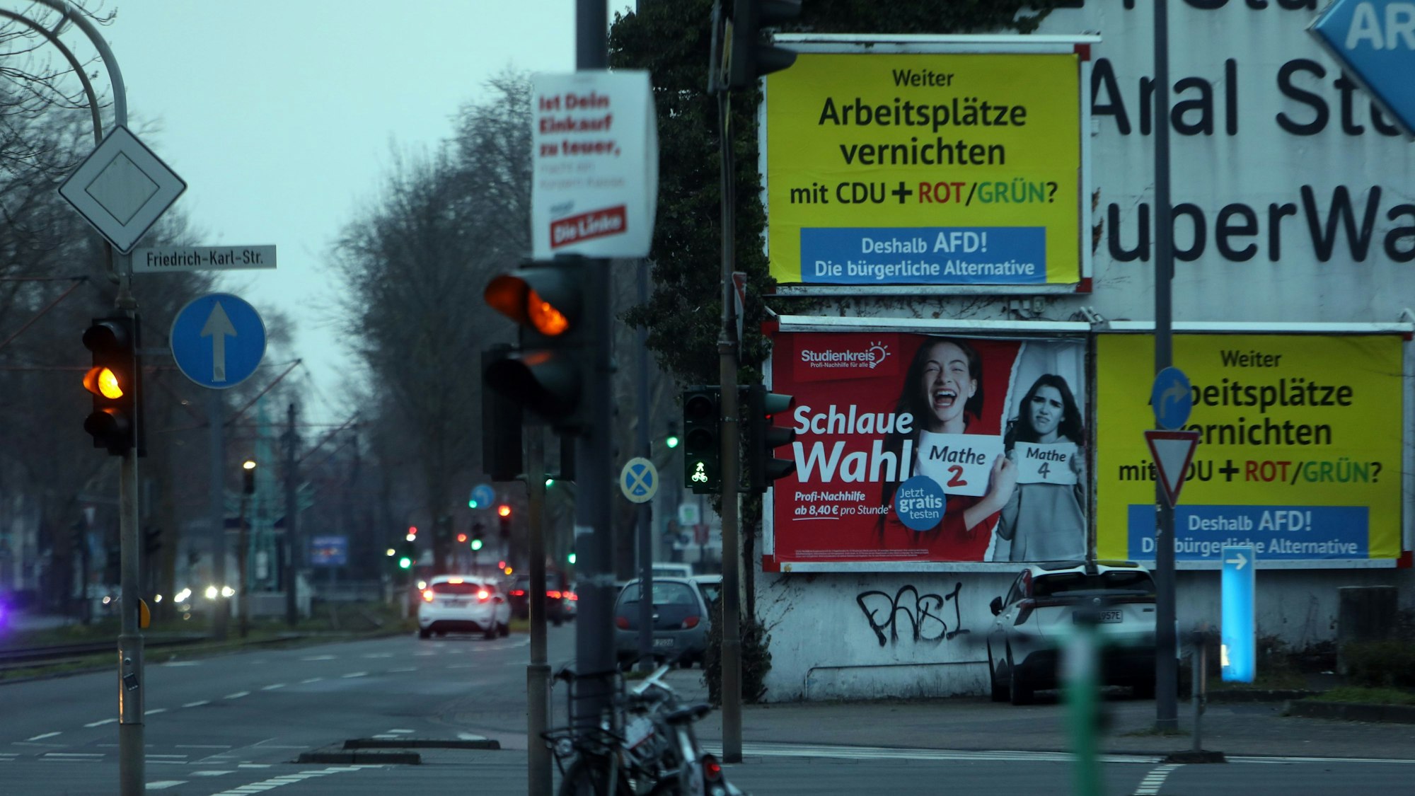 In Köln und auch im Rhein-Erft-Kreis hingen riesige AfD-Werbeplakate, finanziert von einem Österreicher.