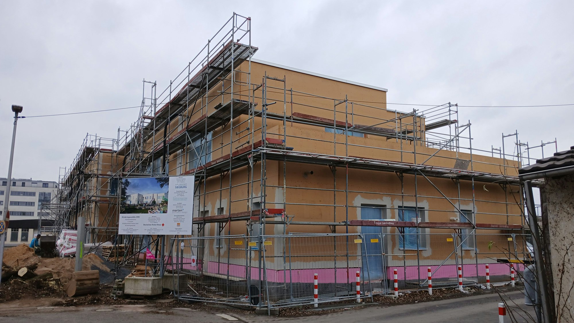 Baustelle für eine Kita