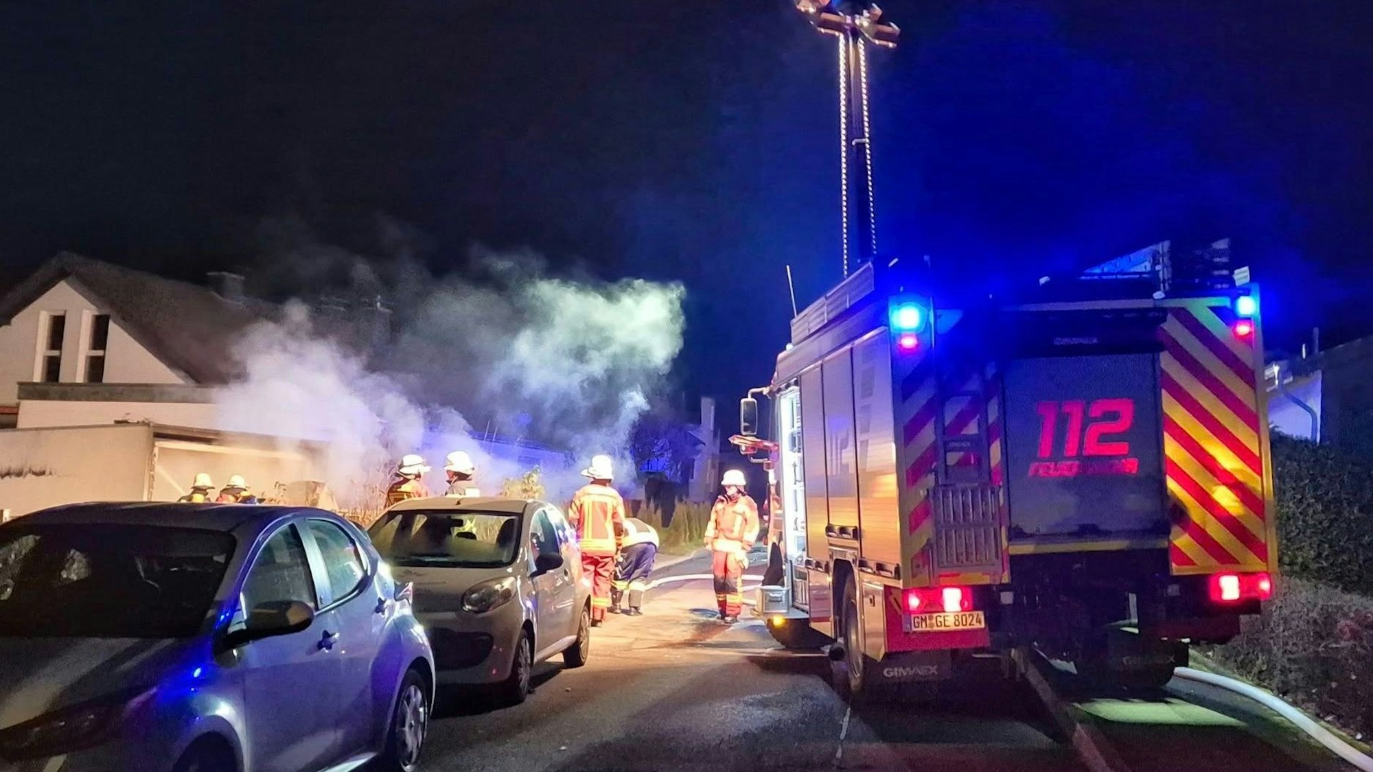 Im Einsatz waren der Löschzug Engelskirchen und die Löschgruppe Loope.