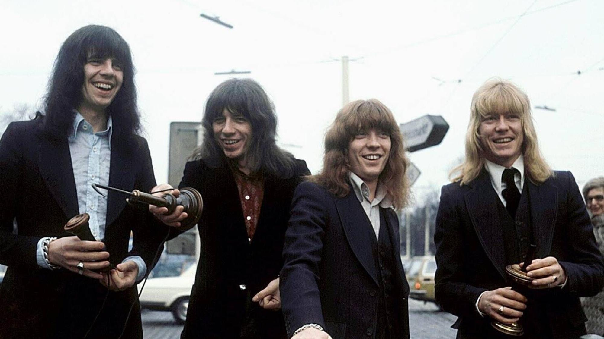 Die legendäre Glam-Rock-Band The Sweet im November 1971.