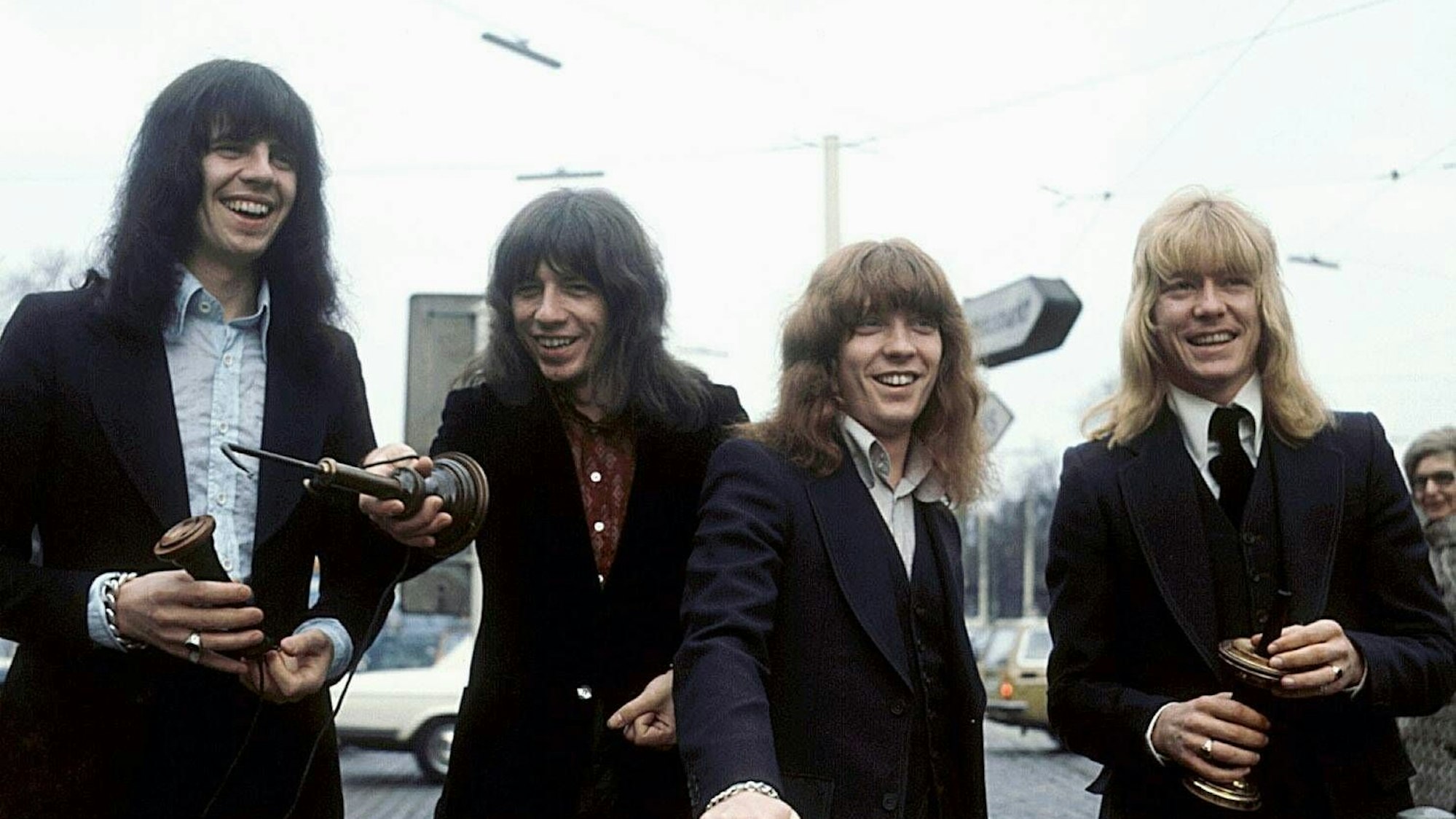 Die legendäre Glam-Rock-Band The Sweet im November 1971.